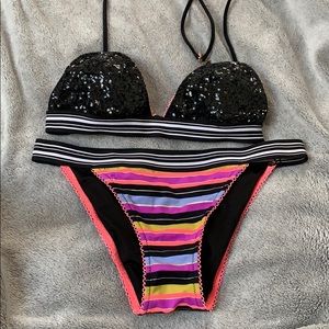 Victoria secret sequin bikini size medium
